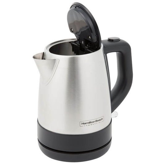 Hamilton Beach Commercial HKE110 1 Liter Hot Water Tea Kettle, Hospitality Rated, Stainless Steel