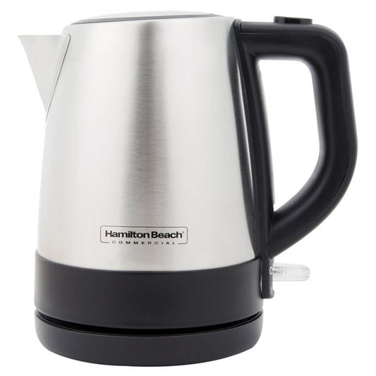 Hamilton Beach Commercial HKE110 1 Liter Hot Water Tea Kettle, Hospitality Rated, Stainless Steel